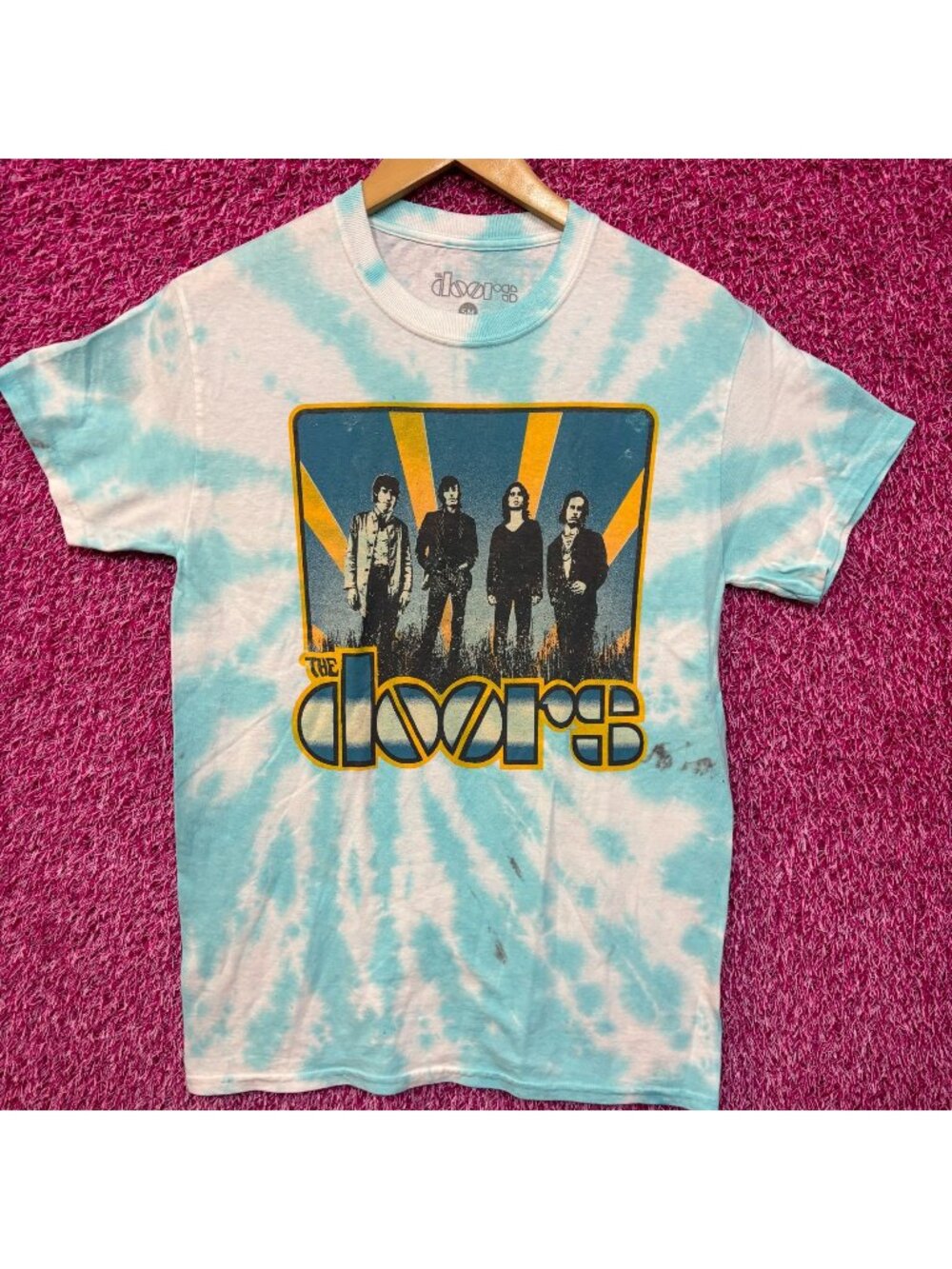 The Doors Waiting for the Sun Album Cover Art Psychedelic Rock Tie Dye S